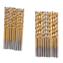100 Pcs HSS 1.0mm-3.0mm Titanium Coated Drill Bit Set for Metal Wood Plastic