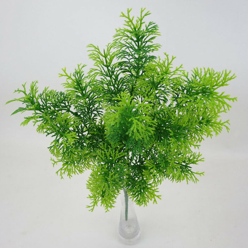 10Pcs Artificial Cedar Tree 30cm Tall Plastic Green Indoor Outdoor Decor