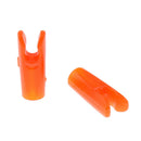 20 Pieces Plastic Orange Archery Bow Arrow Insert Pin Nock SHAFT TAILS