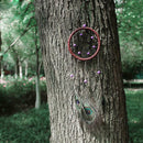 Peacock Pattern Feather Dream Catcher Feather Hanging Handmade Ornament
