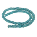 Wholesale Rondelle Blue Turquoise Stone Spacer Beads DIY Jewelry Making 15"