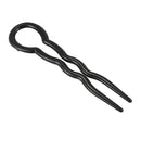 1 Set (3 pieces) Magic Plastic U Shaped Hair Needle Hair Braid, Black