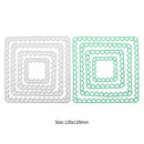 4pcs Metal Cutting Dies Stencils for DIY Scrapbooking Photo (Square Love)