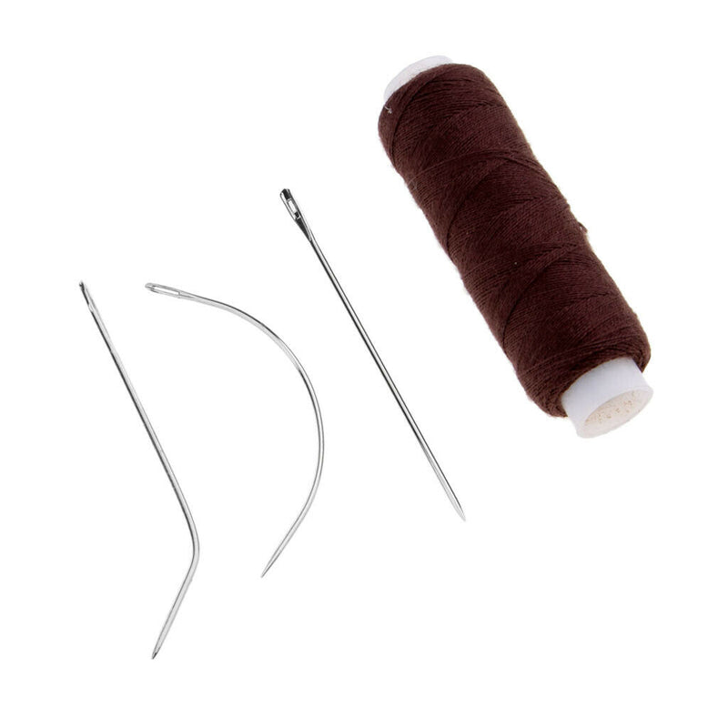 4 Sets Hair Sewing Weaving Thread Needles Kit For Hair Track Extensions Weft