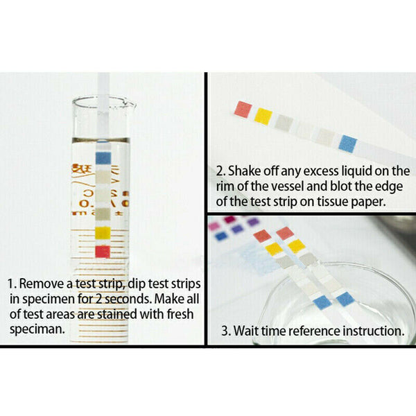 50pcs 6 in 1 Strips PH KH GH Aquarium Fish Tank Water Quality Test Papers Kit