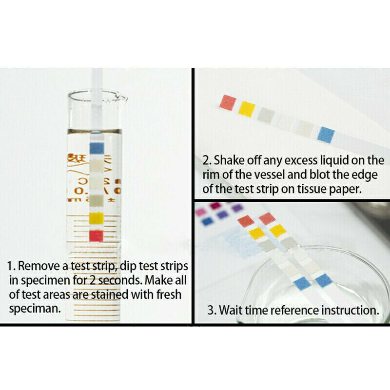 50pcs 6 in 1 Strips PH KH GH Aquarium Fish Tank Water Quality Test Papers Kit