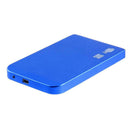Ultra Thin 2.5in USB3.0 SATA SSD HDD Hard Drive Case Aluminum Box (Blue)
