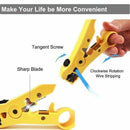 1X(Compression Tool Coax Cable Crimper Kit Adjustable Rg6 Rg59 Rg11 75-5 75