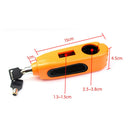 Motorcycle Brake Throttle Grip Scooter Handlebar Anti Theft Locks (Orange) A