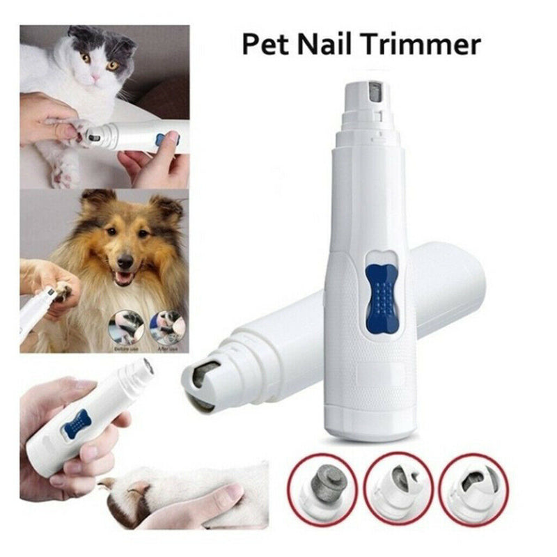 Low Noise Dog Nail Grinders Pet Nail Clippers Battery Operated Electric Dogs