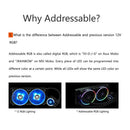 ZF-14025-ARGB PWM PC Case Fan Dual Ring Addressable RGB LED Cooling Fan A