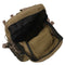 male Retro Leisure tourism canvas backpack Khaki P4Y6