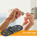 Zinc Alloy Folding Table Furniture Hardware Accessories Door Hinge (Black)