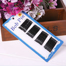 60pc Black Metal Invisible Hair clips Flat Bobby Pins Grips Salon Barrette Lot