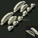 10Pcs White Cord Clips Desk Tidy Wire USB Charger Cable Holder Organiser New