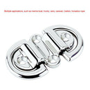 Folding Pad Eye Deck Lashing Ring ,Stainless Steel D Ring with Plate for Boat