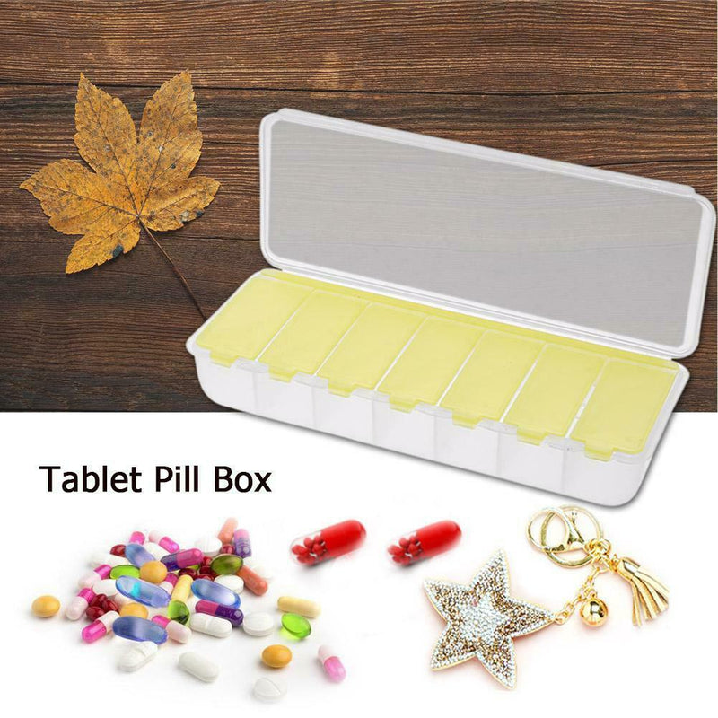 7 Days Weekly Pill Case Medicine Dispenser Organizer Pill Box Splitters