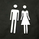 Men&Woman WC Door Signs Decals Toilet Signs Restroom Washroom Signage Plaque %x