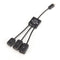 Multifunctional OTG Data Line Tablet Phone Micro usb Hub Splitter OTG Adapt MO