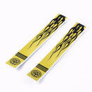 12pcs fluorescent yellow arrow wraps for fletching carbon fiberglass arrow lj