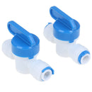 2 Pcs 6.5mm Quick-connect Ball Valve Through Switch 1/4 Inch Joint Connect OZ