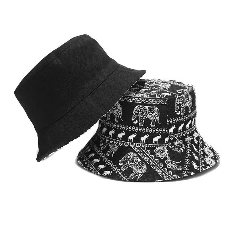 New Summer Fashion Animal Double Sided Cap Unisex Fisherman Outdoor BucketS Kw