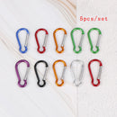 5x/Set Random No.5 Aluminum Alloy Gourdshaped Outdoor Sport Clasp Small Clas Gw