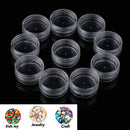 25 Storage Bottle Plastic Empty Box Case Pot For Nail Art Rhinestone Bead Ge Nw