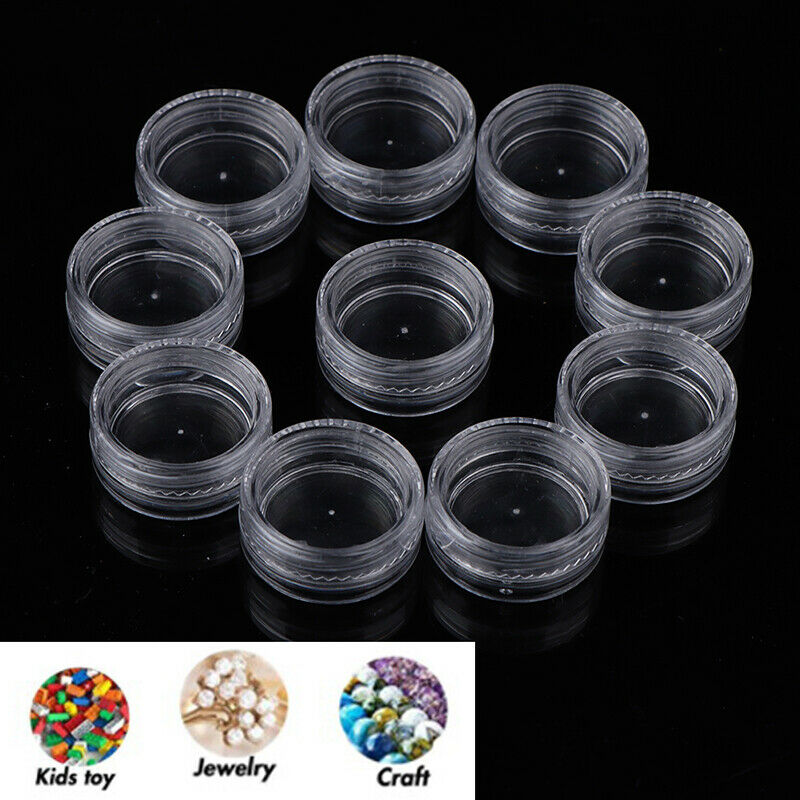 25 Storage Bottle Plastic Empty Box Case Pot For Nail Art Rhinestone Bead Ge Nw