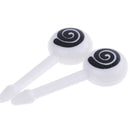 10Pcs reusable eye mini fruit fork sign cartoon kids food picks desert`toothpi^