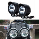 2Pcs New Motorcycle Headlight Spot Fog Lights Head Lamp White LED Front 12-80V