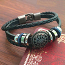 Top Fashion PU Retro Infinity Charm Wrap Men Women Bracelet Jewelry Punk Sty BX