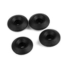 Pack of 4 Black Nylon Mooring Deck Fitting Accessories for Kayak Canoe Boat