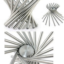 1X(Fold Stainless Steel Fruit Plate Rotate Fashion Fruits Strainer Basket P