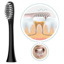 Premium Universal Sonic Toothbrush Heads for X-3 Electric Toothbrushes Black