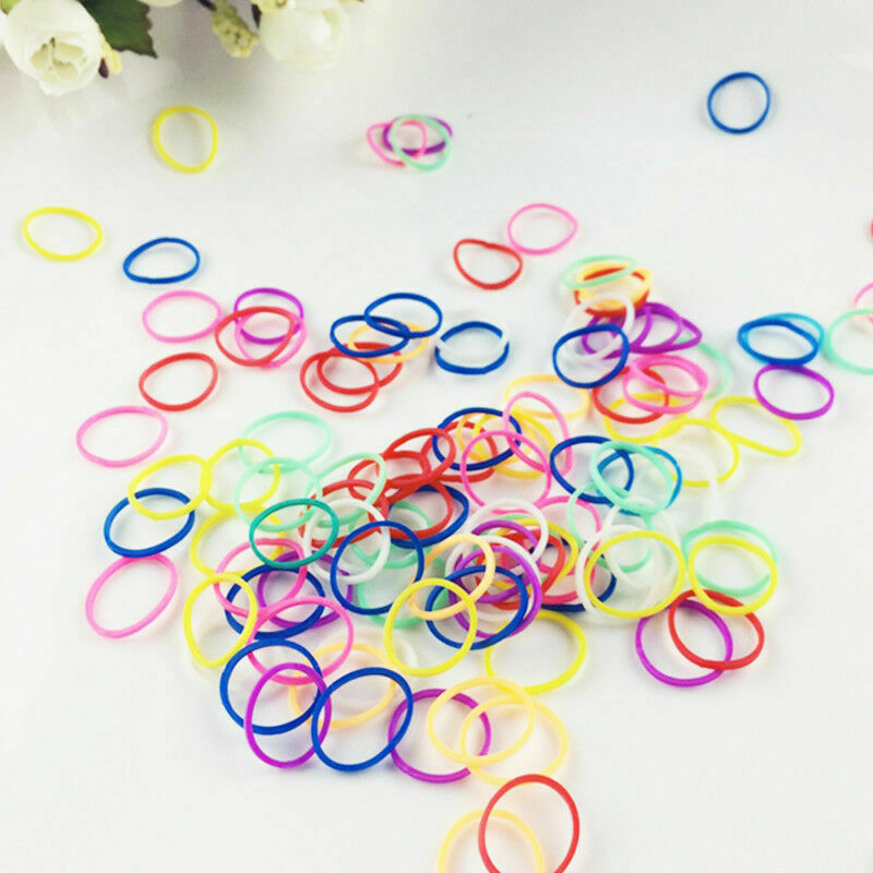 170PCS/Bag Elastic Stretchy Pet Rubber Band Dog Headband No Hair: Stick S8V6
