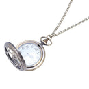 Large bronze quartz pocket watch Large creative design hollow petal pocket  M5M6