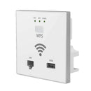 Wall Wifi Router 300Mbps Access Point Wireless Socket Ap With Rj45 Usb Wps