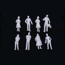 100PCS Figures 1:100 Scaled Models Train Building People for Layout A