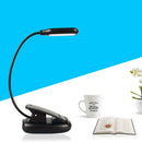 Portable Travel Flexible Neck 5LED USB Clamp Clip-On Reading Book Light Lamp