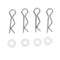Plastic Wing Mirror Retrofit Kits for 1/10 On Road Racing Drift Car Ornament -