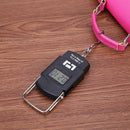 50kg LCD Backlight Electronic Scale Hanging Hook Luggage Weighing Steelyard A