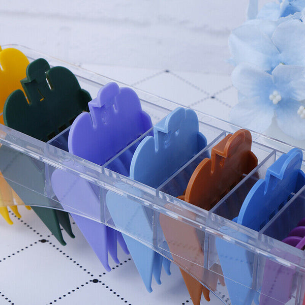 8xUniversal Hair Clipper Limit Comb Attachment Size Barber Replacement with C BX