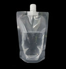 1PC 500ml clear spout stand up bag liquid juice flask pouch bags with cap B Gw