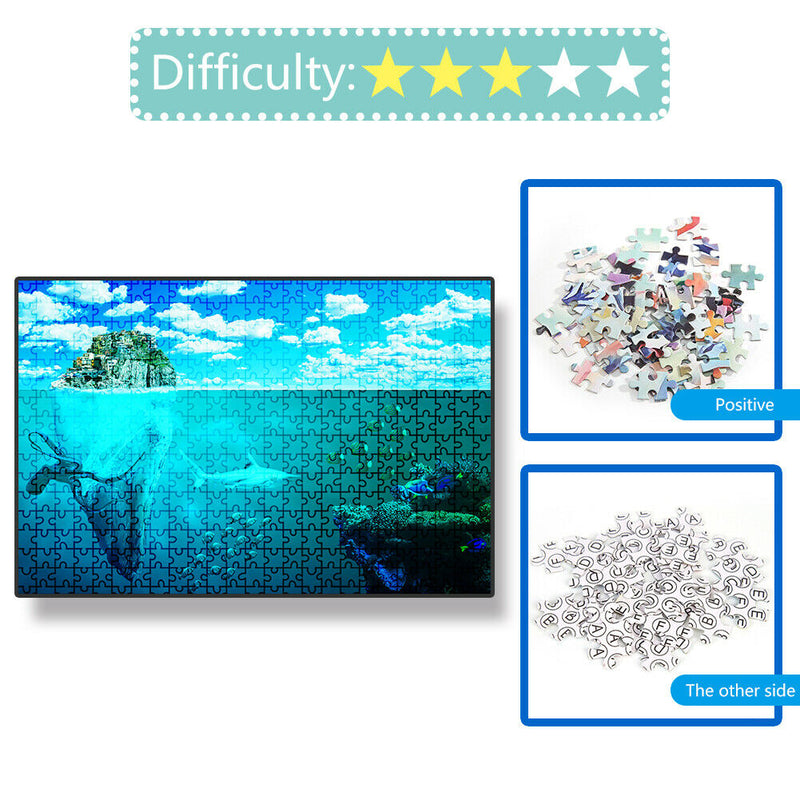 Paper Puzzles 1000 Pieces Coral Sea Assemble for Adults Kids Jigsaw Toys