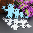4 Bear Flag Metal Cutting Dies Scrapbooking Stencils DIY Embossing Folder