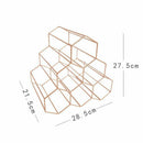 Nordic Creative Geometric Wine Rack Metal Simple Household Grape Wine Rack