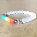 7 Chakra Elephant  Beaded Bracelet Mala Beads Yoga Energy Bracelet JewelME