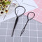 4pcs Hair Styling Tools Ponytail Braider Hair Bun Maker Plastic Loop (2) A