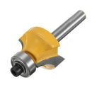 4 Bits 1/2" 3/8" 1/4" 1/8" Round Over Edge Forming Router Bit 1/4" Shank
